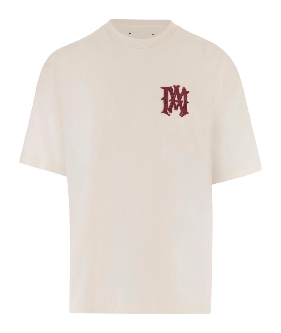 AMIRI Белая хлопковая футболка, фото 1