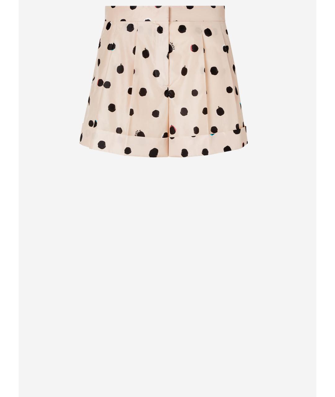 FENDI Бежевые шелковые шорты, фото 3