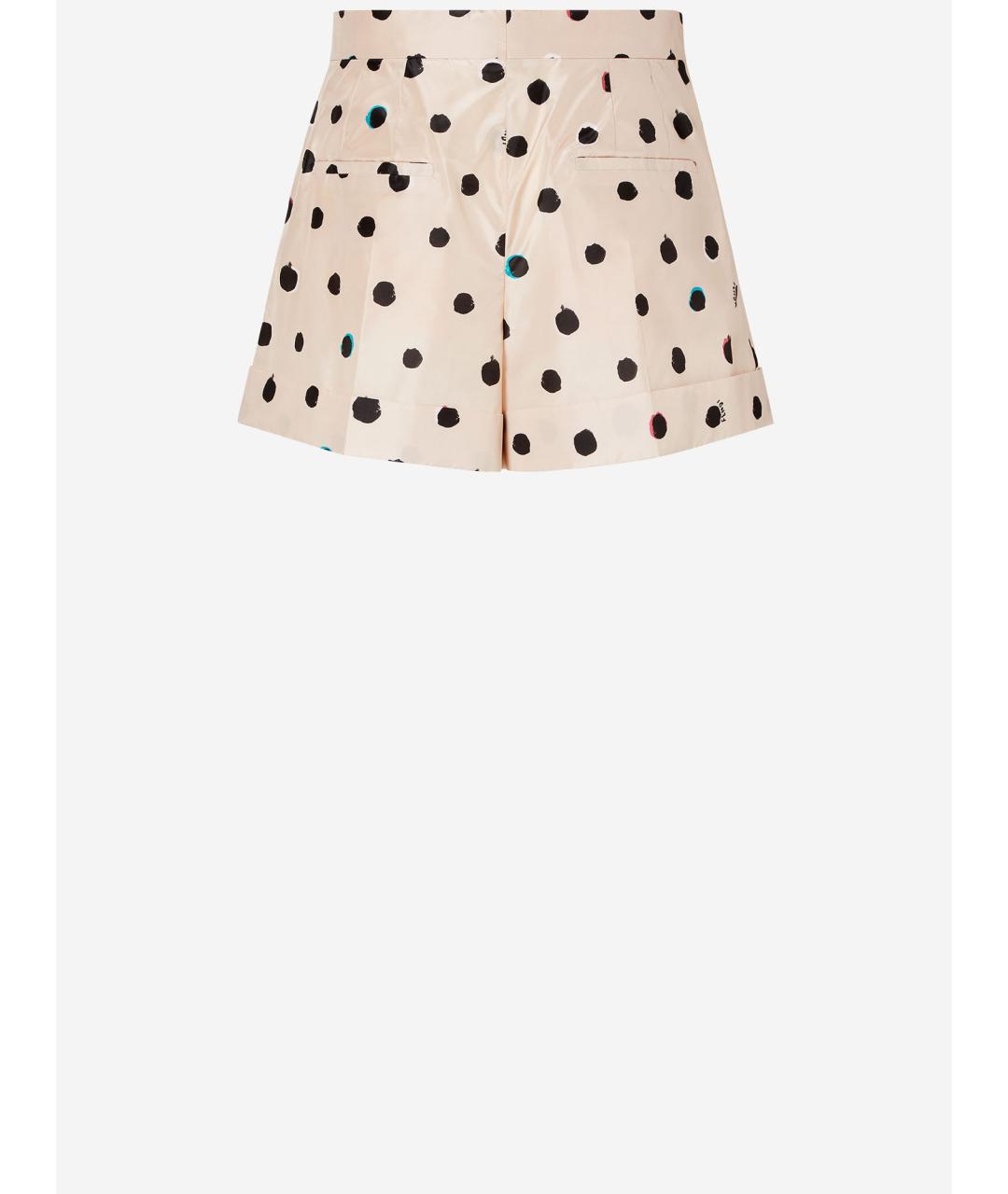 FENDI Бежевые шелковые шорты, фото 2