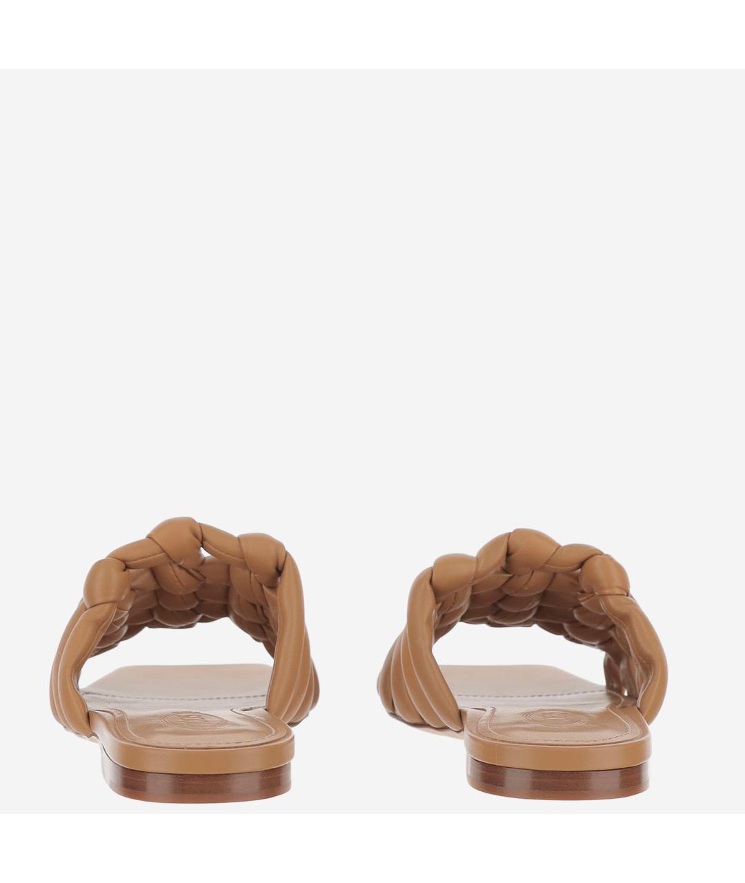 TOD'S Бежевые кожаные сандалии, фото 3