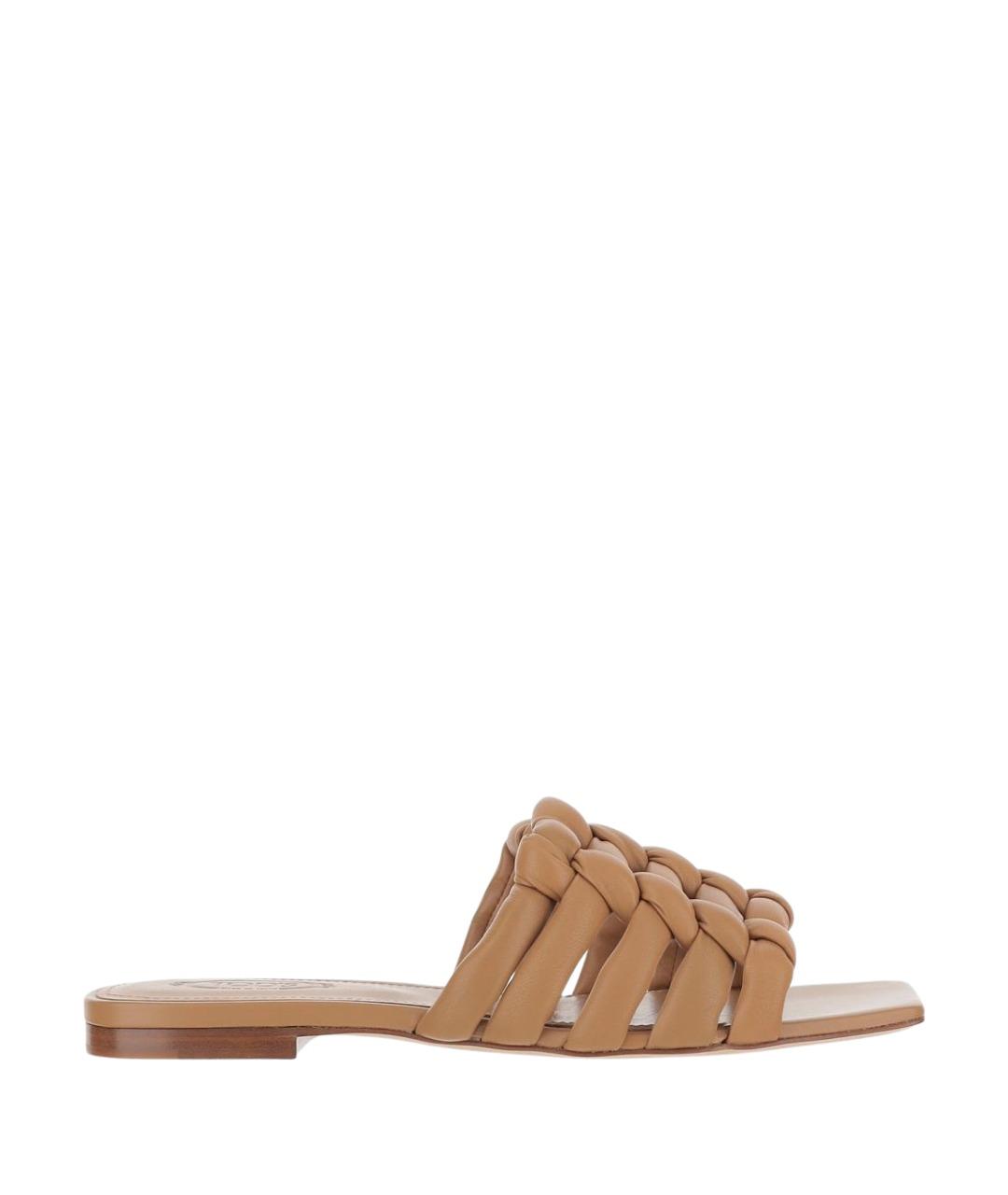 TOD'S Бежевые кожаные сандалии, фото 1