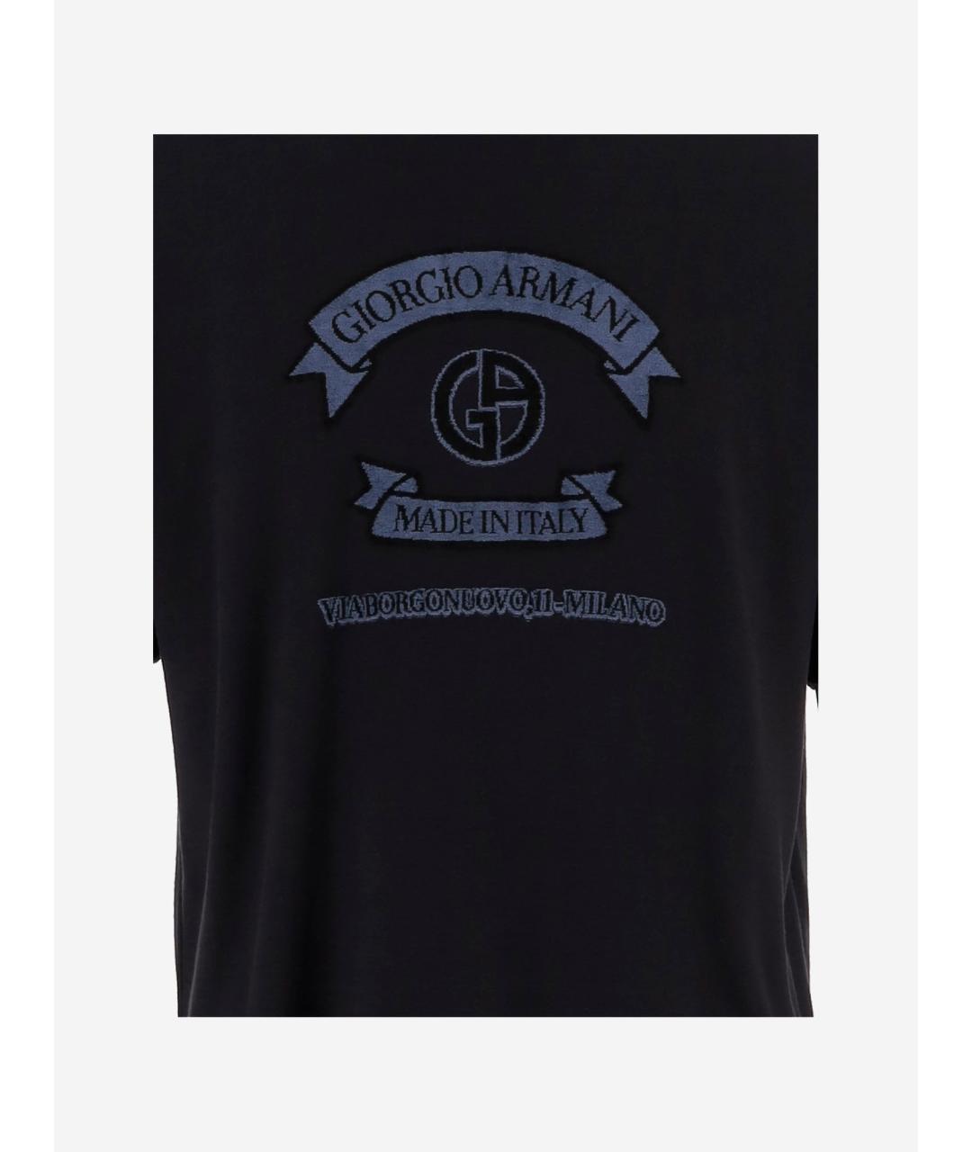 GIORGIO ARMANI Синяя футболка, фото 3