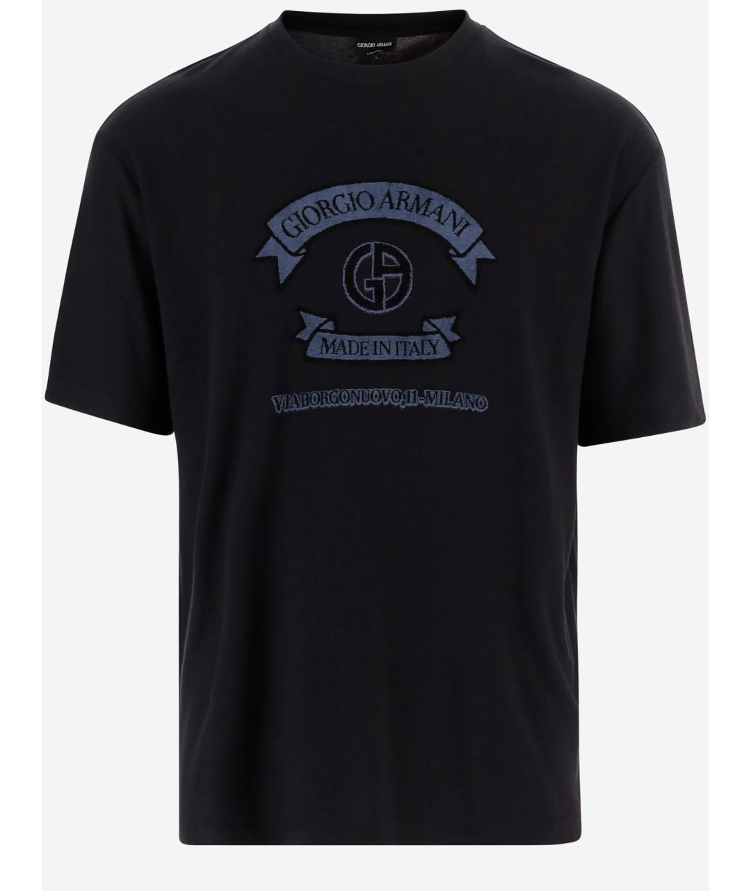 GIORGIO ARMANI Синяя футболка, фото 1