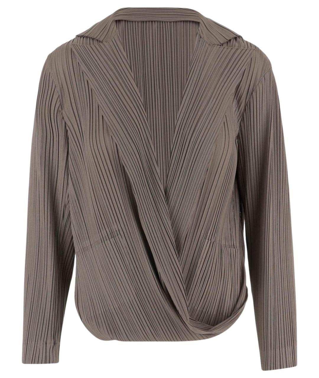 GIORGIO ARMANI Коричневый полиэстеровый джемпер / свитер, фото 1