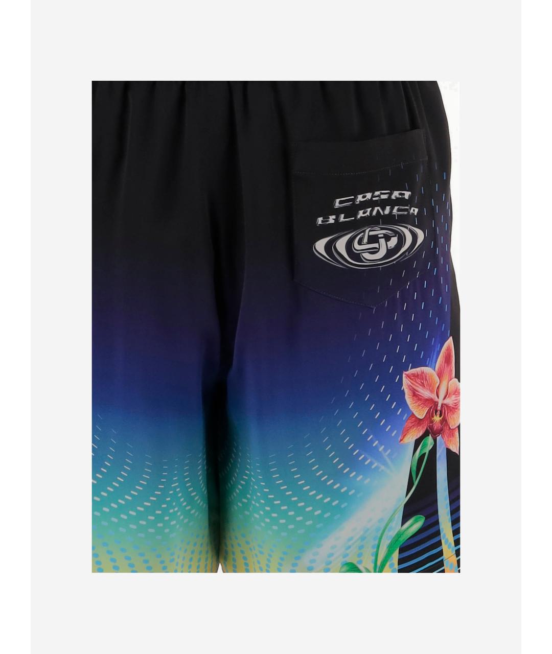 CASABLANCA Черные шелковые шорты, фото 3