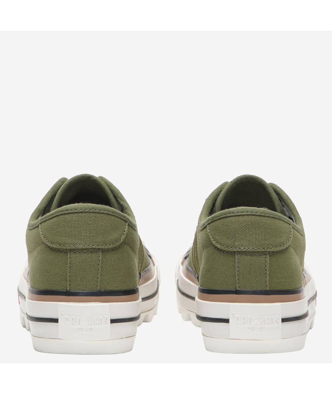 PRO-KEDS Зеленые текстильные низкие кроссовки / кеды, фото 4