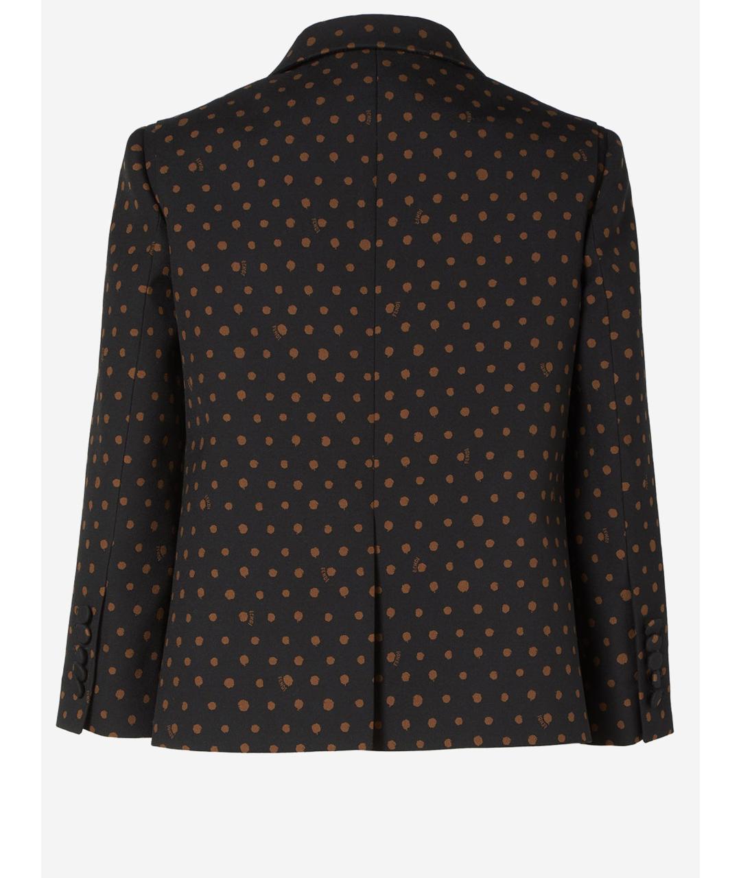 FENDI Черный шерстяной жакет/пиджак, фото 2