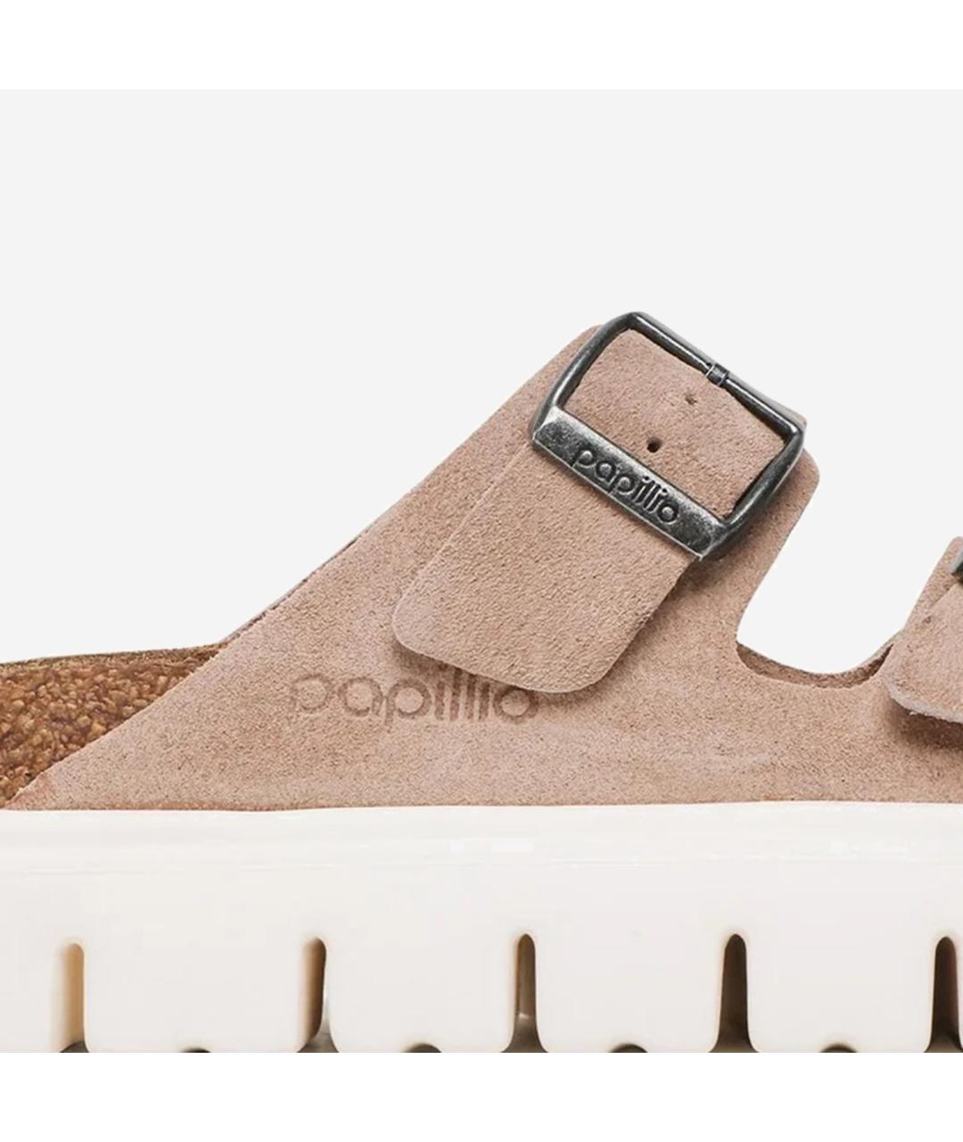 BIRKENSTOCK Бежевые кожаные сандалии, фото 5