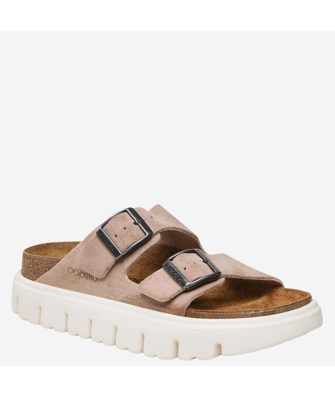 BIRKENSTOCK Бежевые кожаные сандалии, фото 3