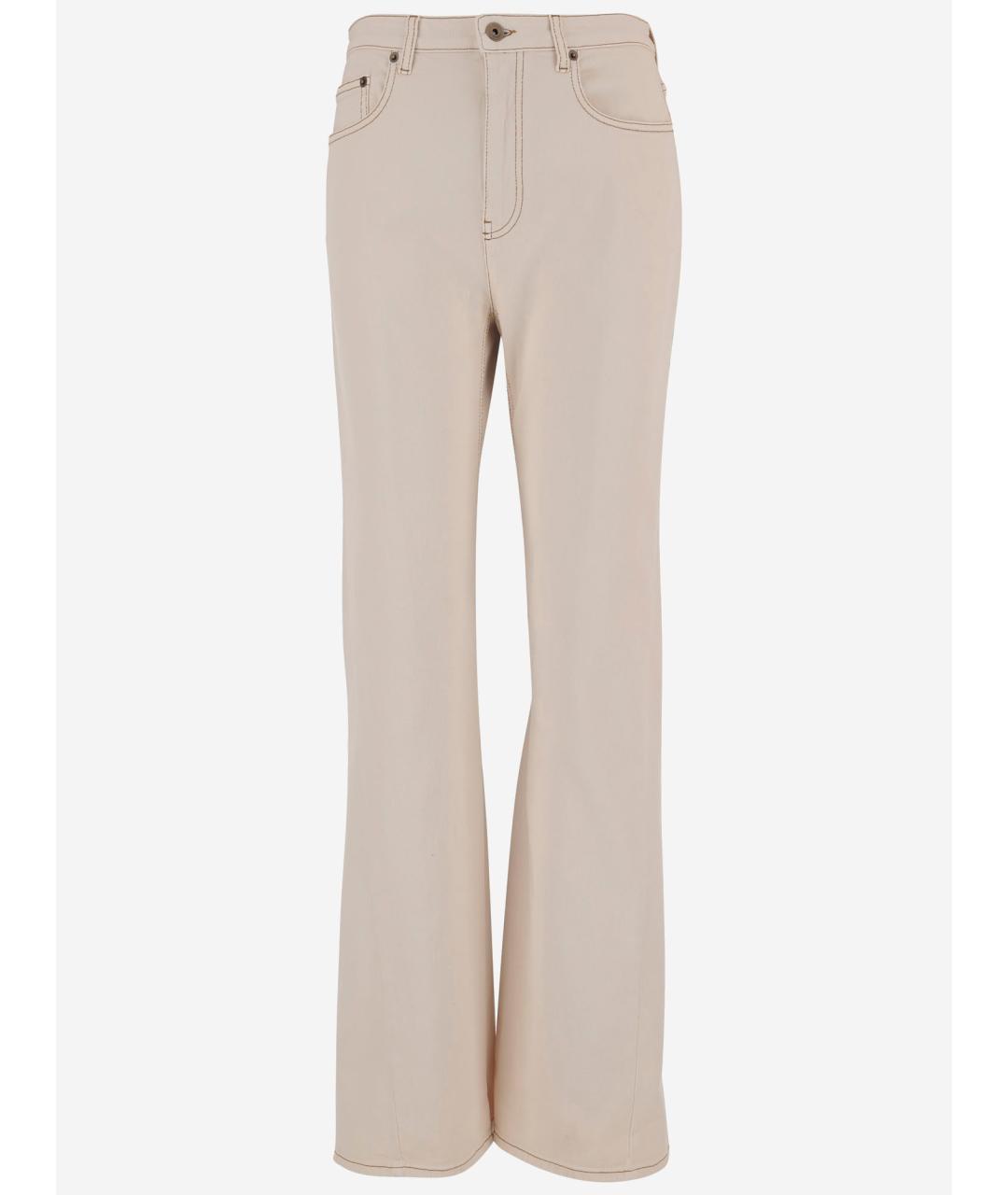 BURBERRY Розовые хлопковые джинсы клеш, фото 4