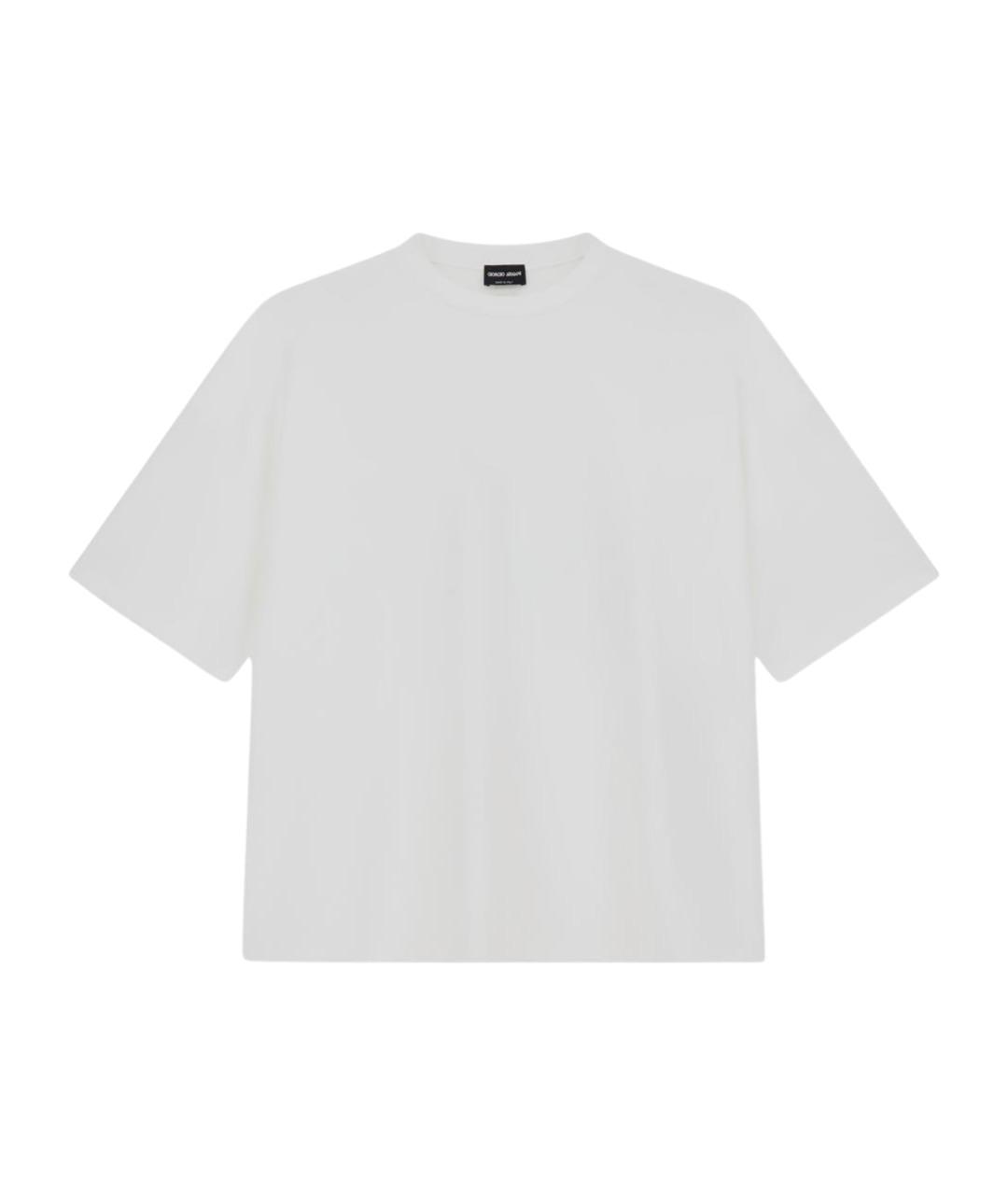 GIORGIO ARMANI Белая вискозная футболка, фото 1