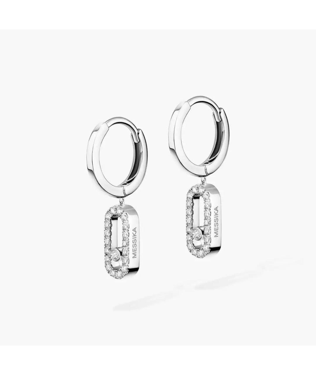 MESSIKA Серебряные серьги из белого золота, фото 3