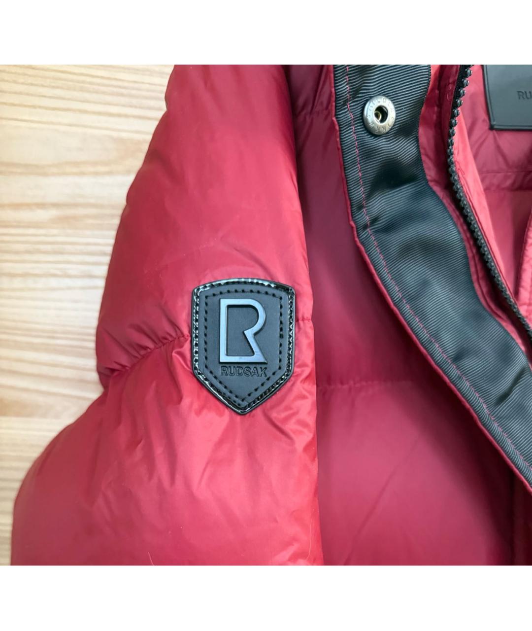 RUDSAK Бордовый полиэстеровый пуховик, фото 6