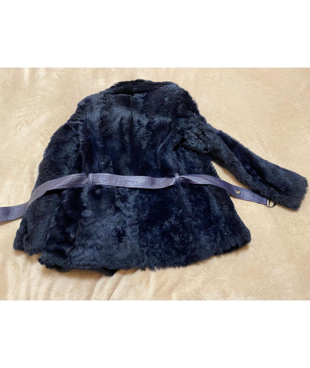 CHLOE Синяя меховая шуба, фото 2