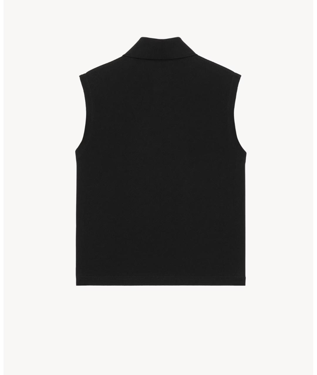 SAINT LAURENT Черная хлопковая футболка, фото 7