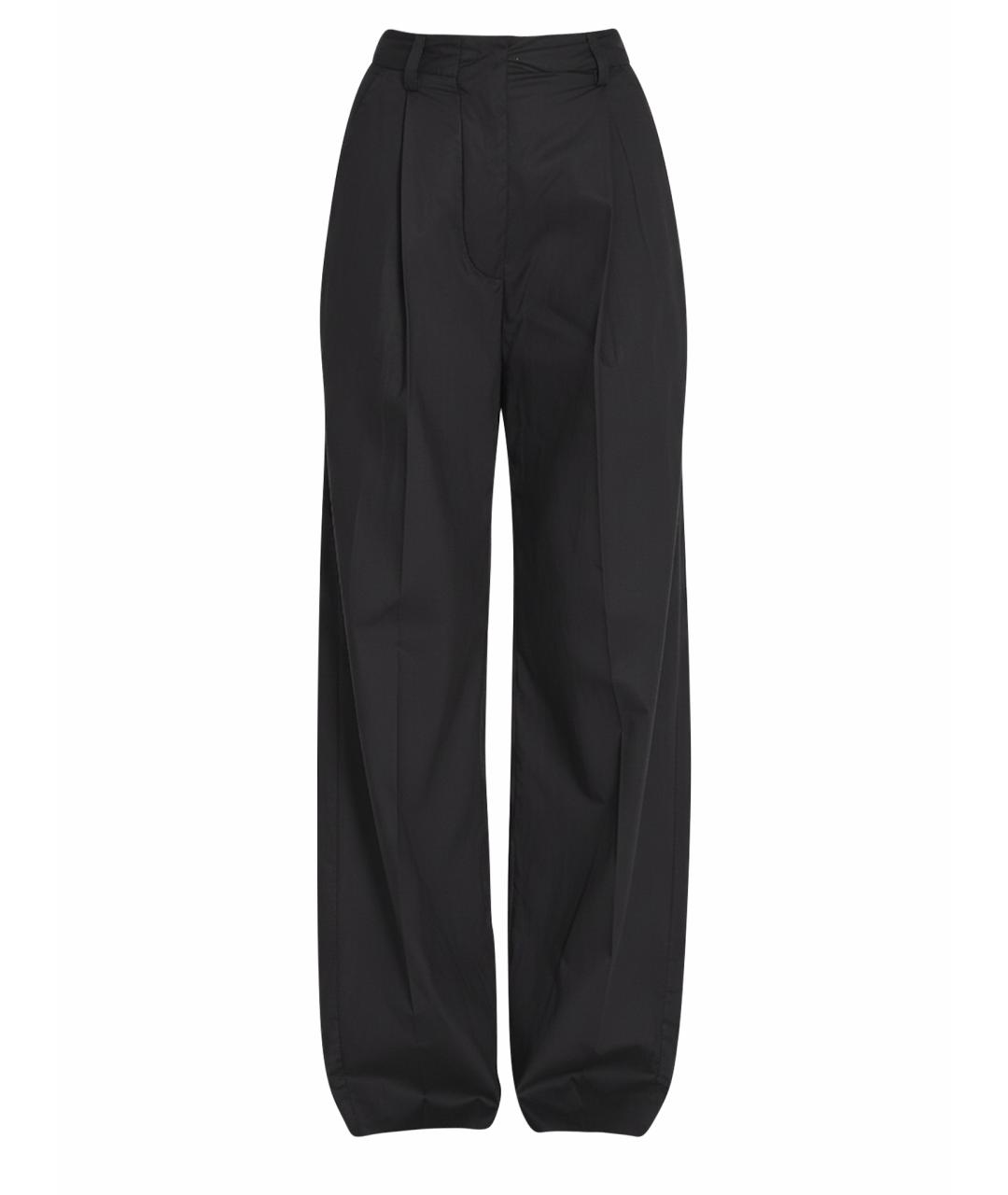 THELATEST Черные хлопковые прямые брюки, фото 1