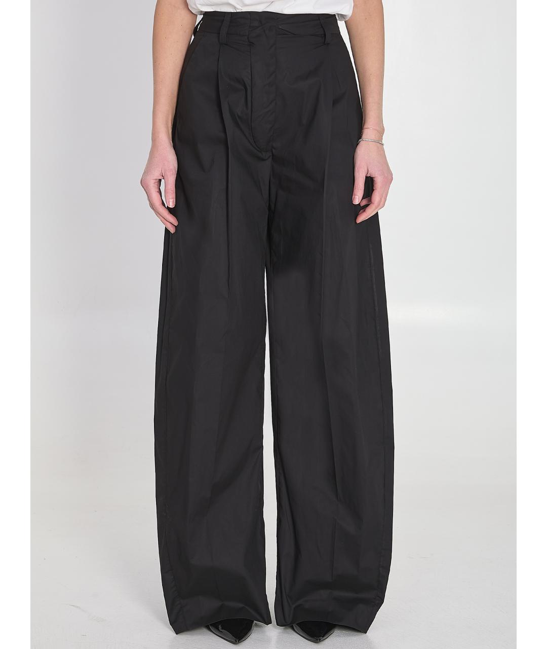 THELATEST Черные хлопковые прямые брюки, фото 4