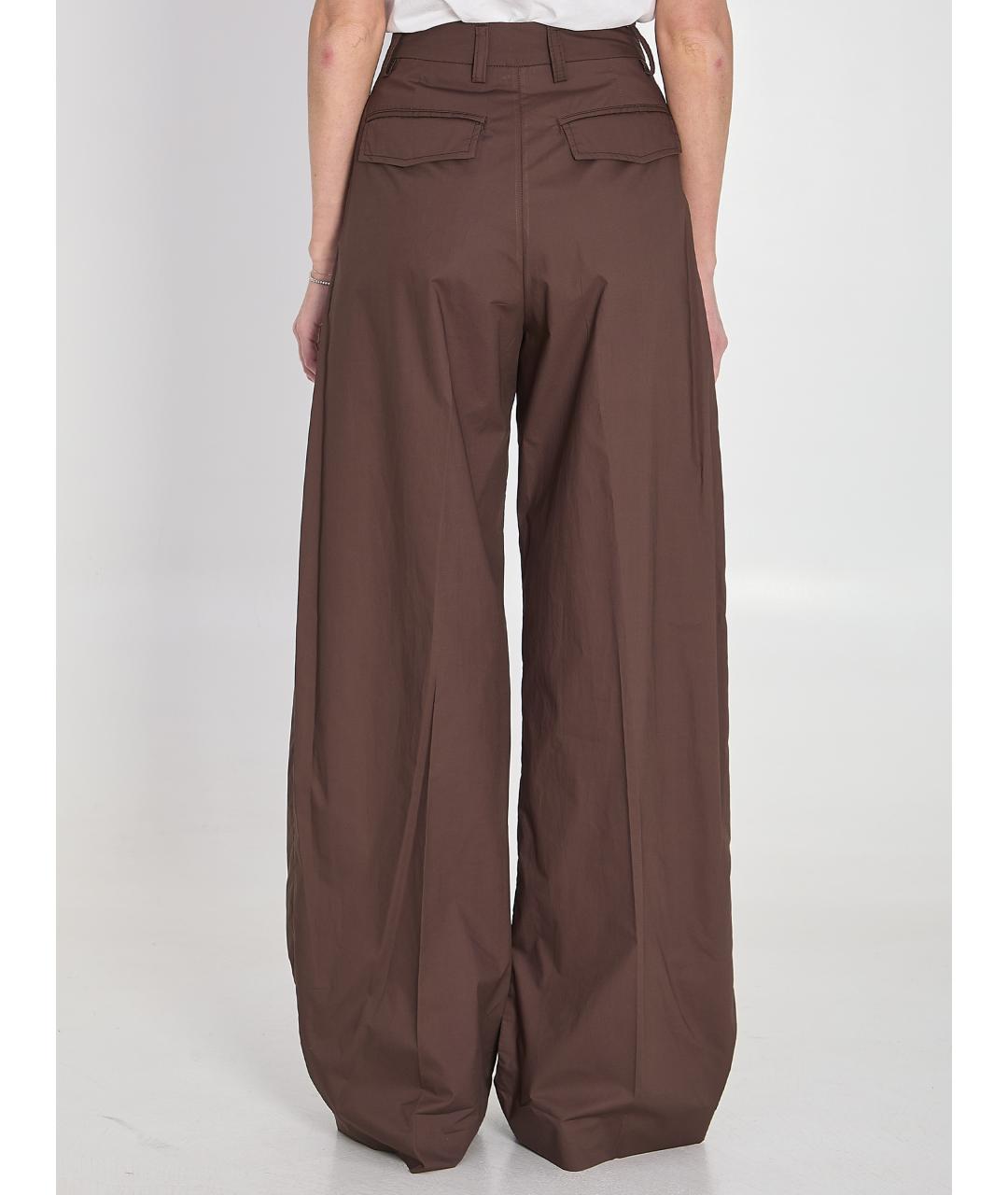 THELATEST Коричневые хлопковые прямые брюки, фото 4