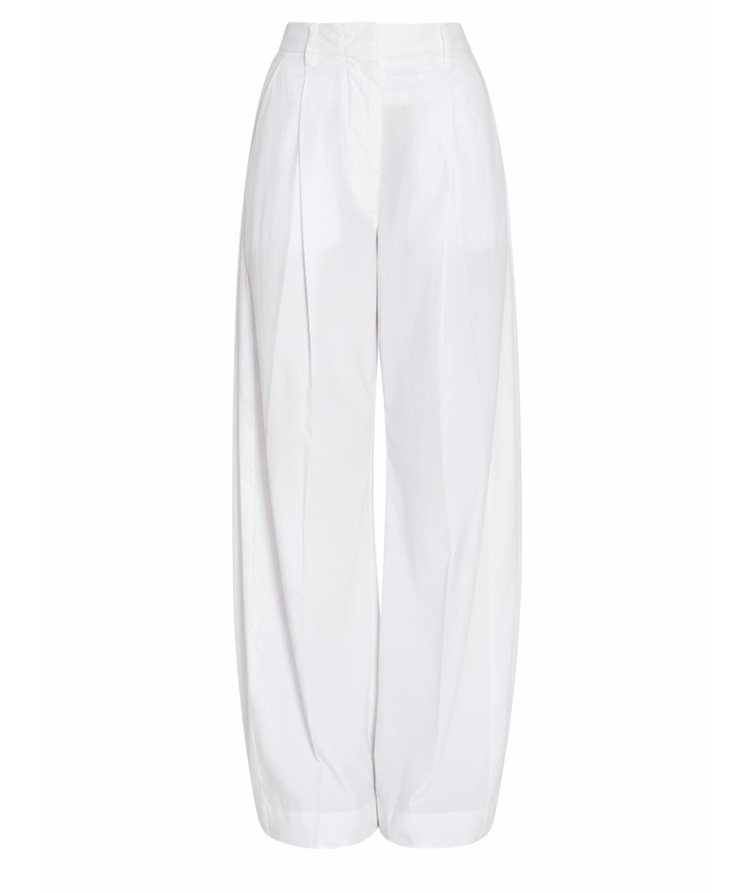 THELATEST Белые хлопковые прямые брюки, фото 1