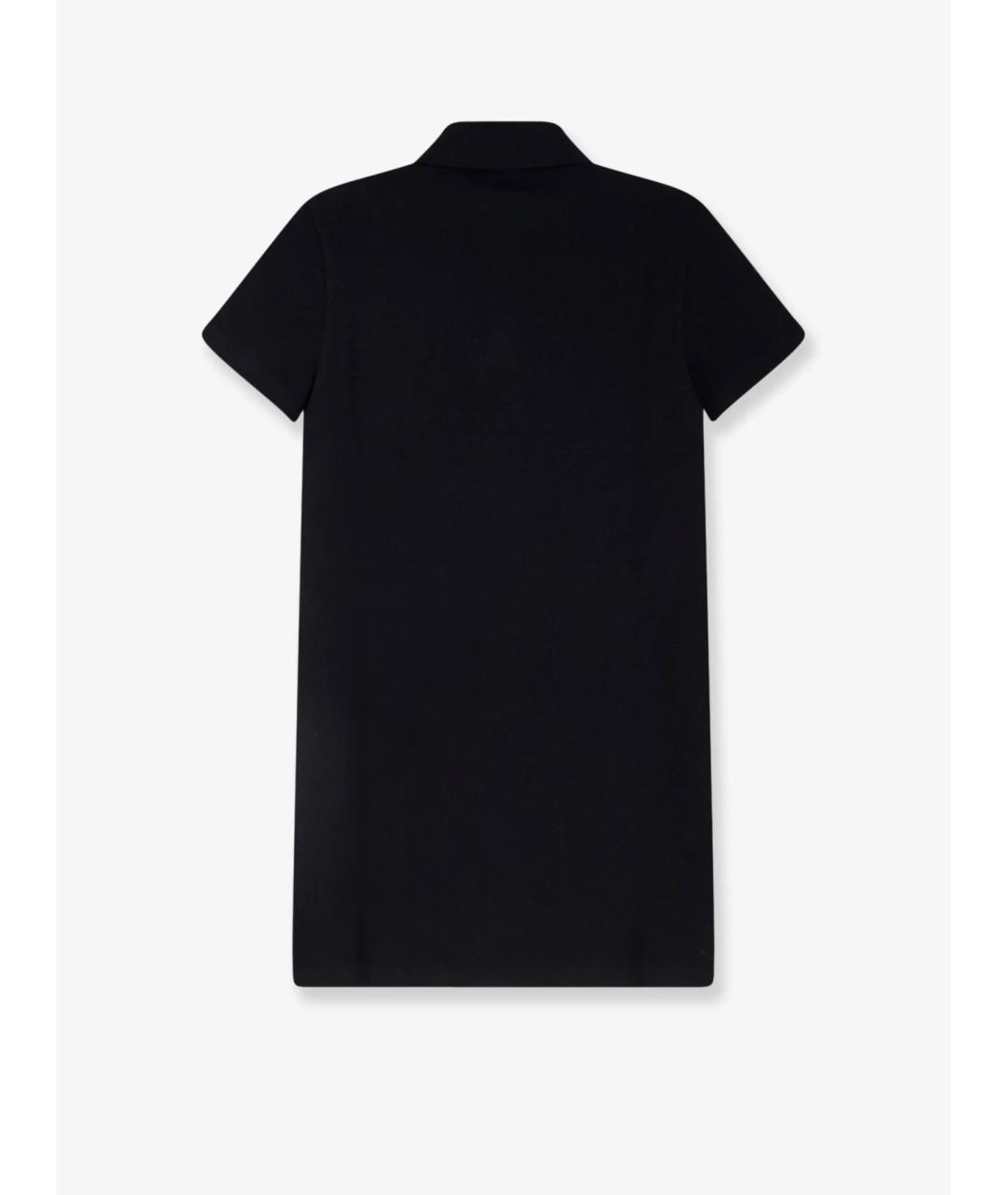 SAINT LAURENT Черное хлопковое повседневное платье, фото 6