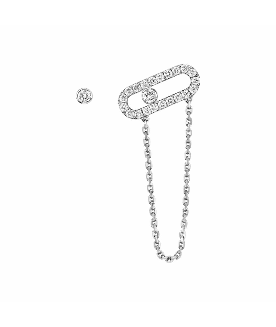 MESSIKA Серебряные серьги из белого золота, фото 1