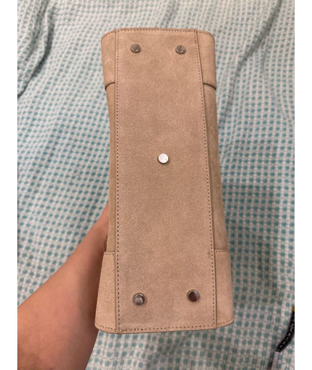 COS Бежевая замшевая сумка через плечо, фото 3