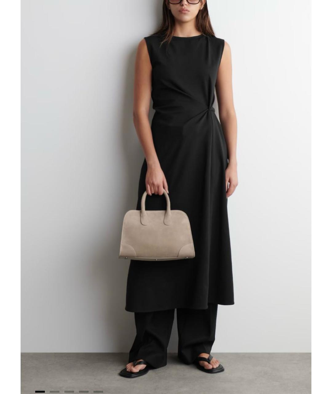 COS Бежевая замшевая сумка через плечо, фото 8