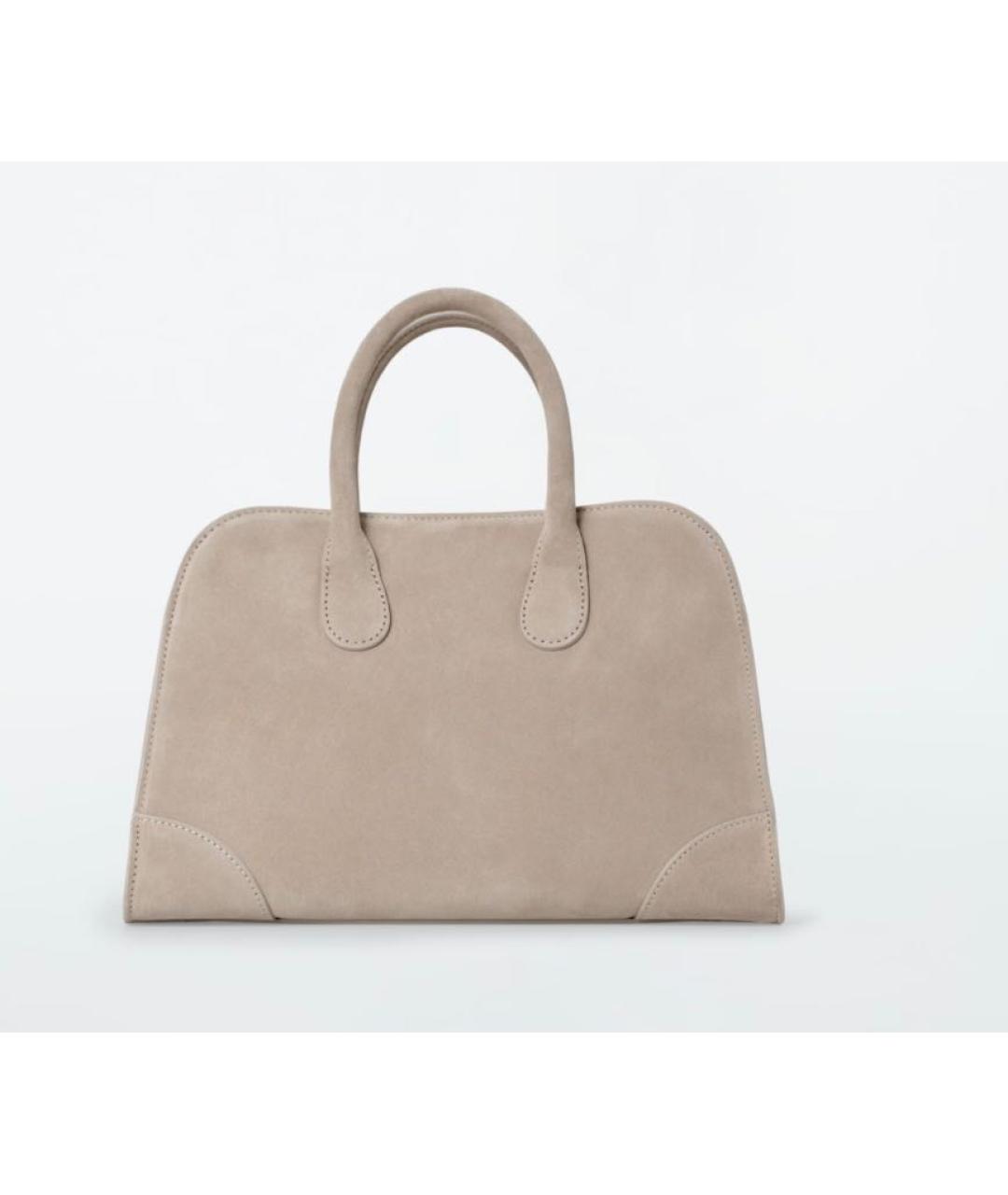 COS Бежевая замшевая сумка через плечо, фото 9