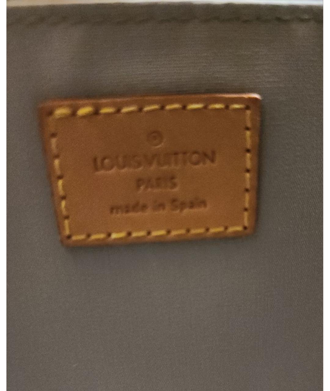 LOUIS VUITTON Белая сумка с короткими ручками из лакированной кожи, фото 3