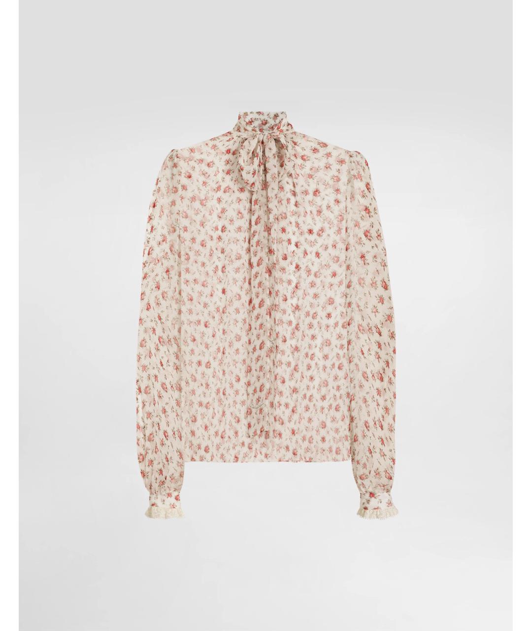 DOLCE&GABBANA Мульти шелковая блузы, фото 6