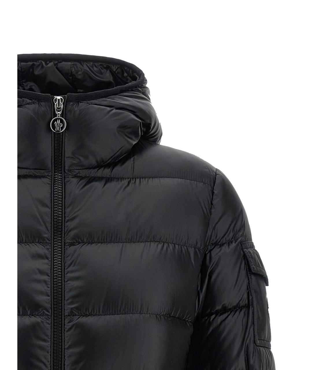MONCLER Черная полиамидовая куртка, фото 3