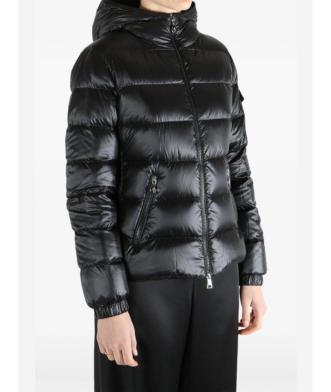 MONCLER Черная полиамидовая куртка, фото 2