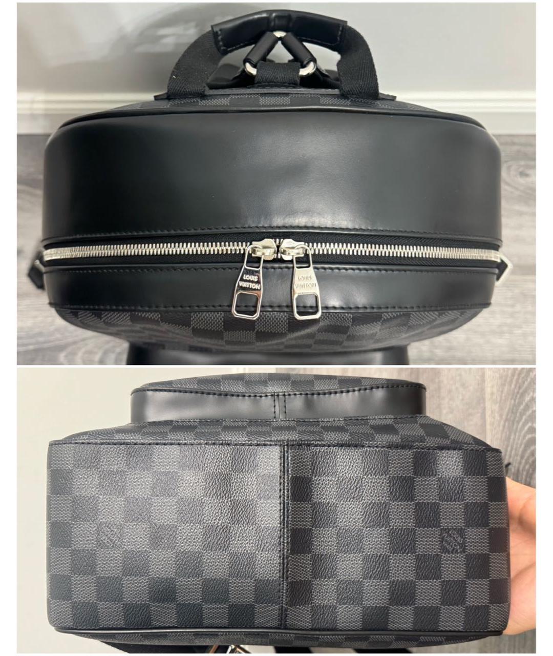 LOUIS VUITTON Антрацитовый рюкзак, фото 4