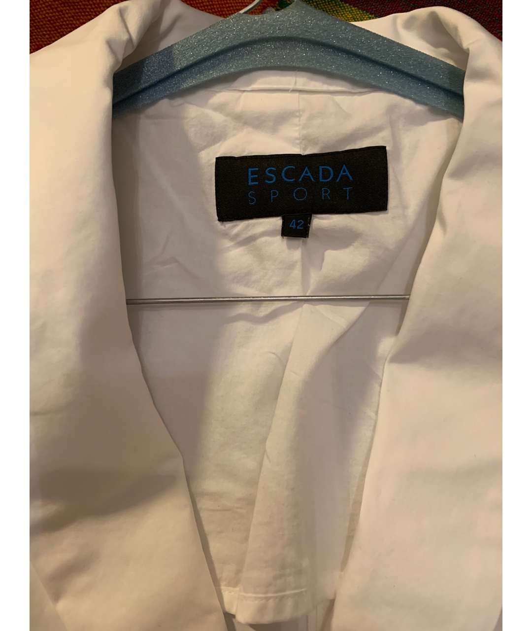ESCADA Белый хлопковый жакет/пиджак, фото 2