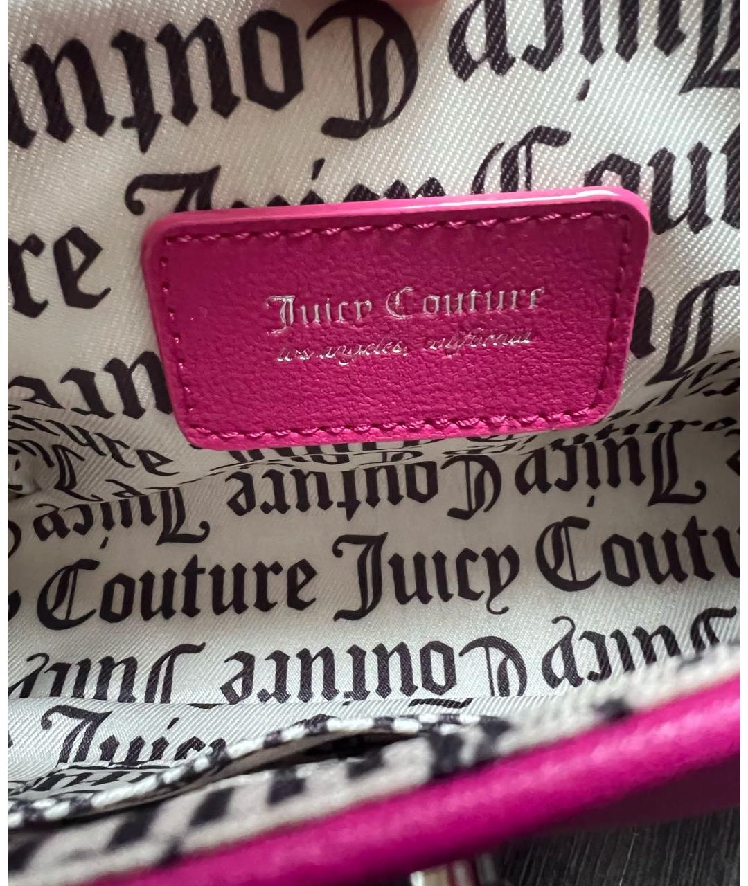 JUICY COUTURE Фуксия сумка через плечо из искусственной кожи, фото 5