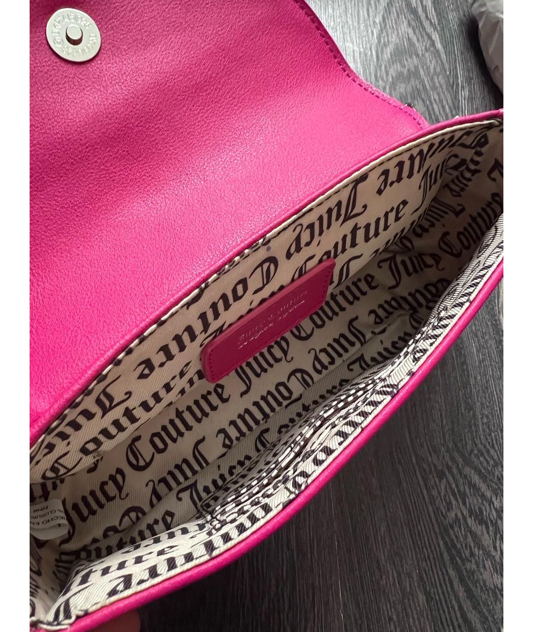 JUICY COUTURE Фуксия сумка через плечо из искусственной кожи, фото 7