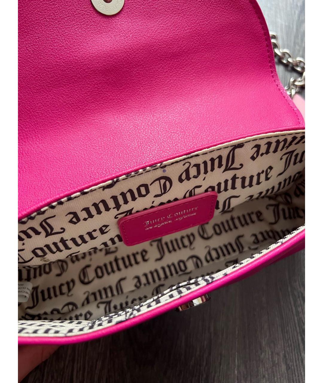 JUICY COUTURE Фуксия сумка через плечо из искусственной кожи, фото 6