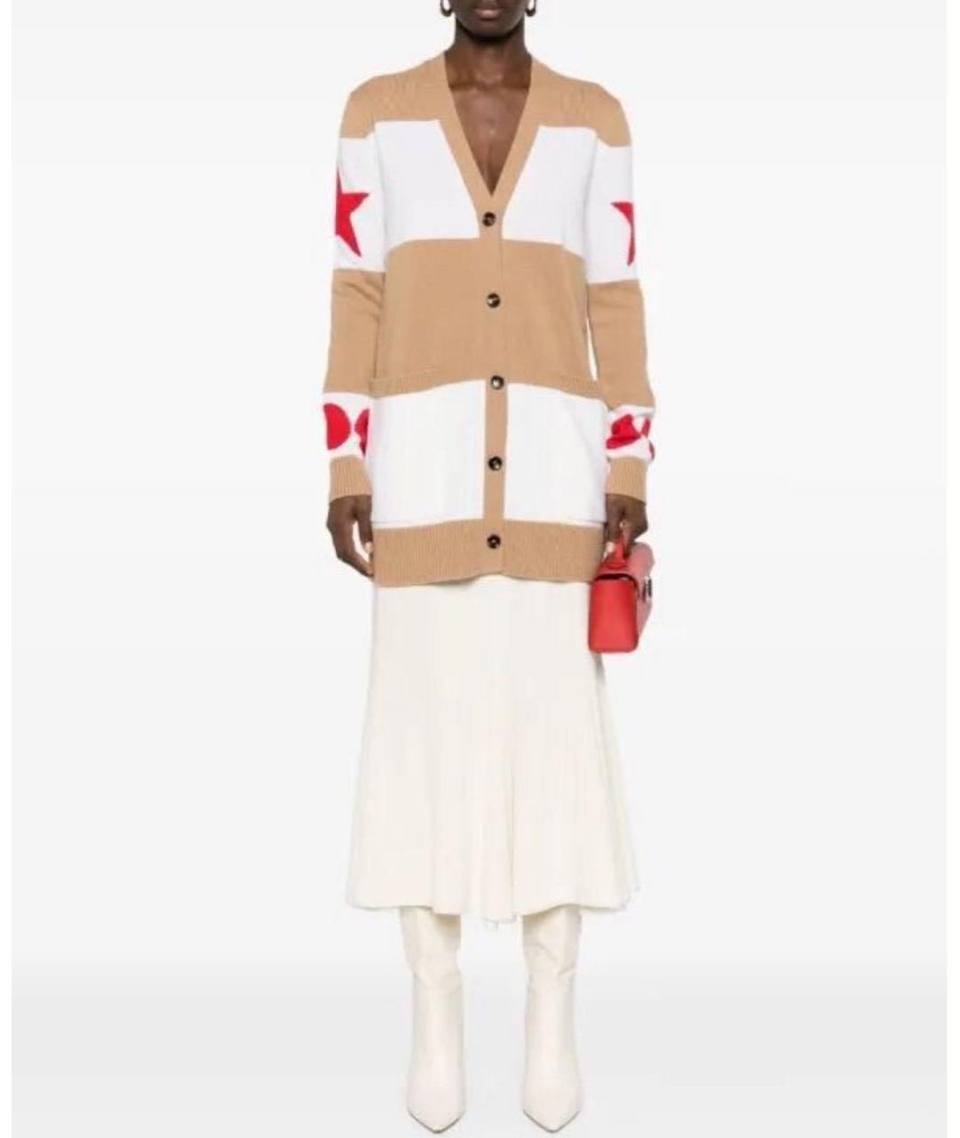 WEEKEND MAX MARA Бежевый кашемировый кардиган, фото 7