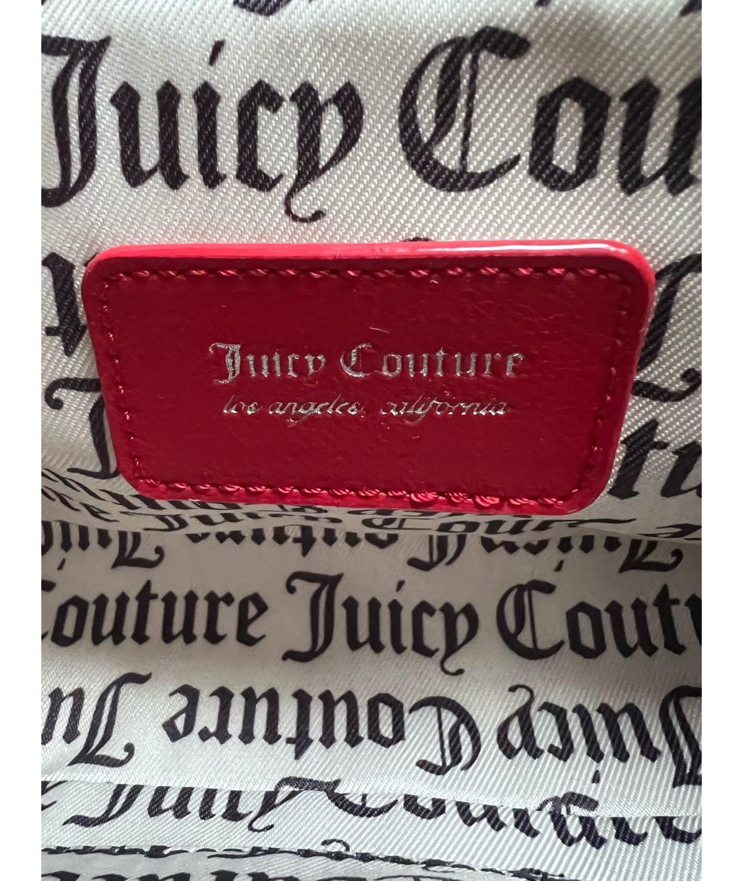 JUICY COUTURE Красная сумка через плечо из искусственной кожи, фото 5