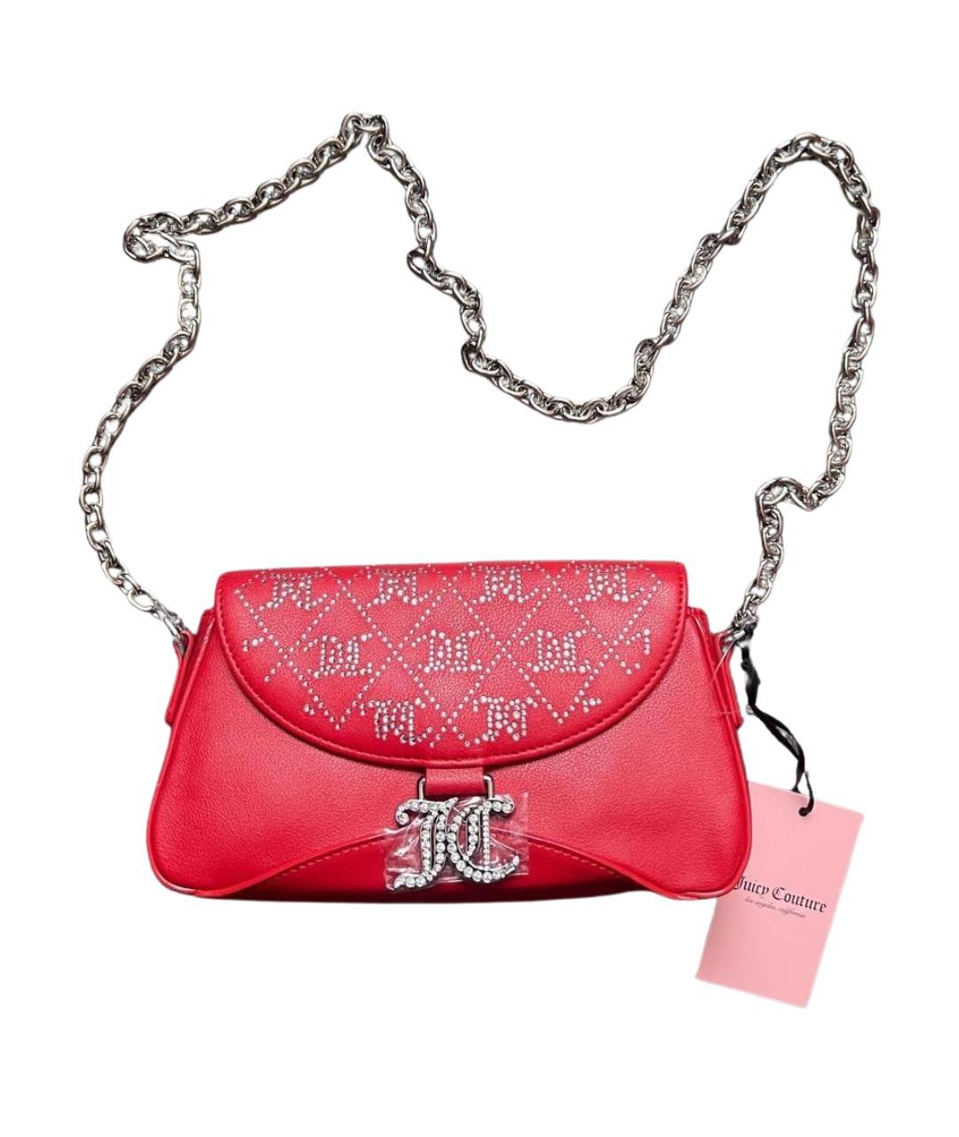 JUICY COUTURE Красная сумка через плечо из искусственной кожи, фото 1