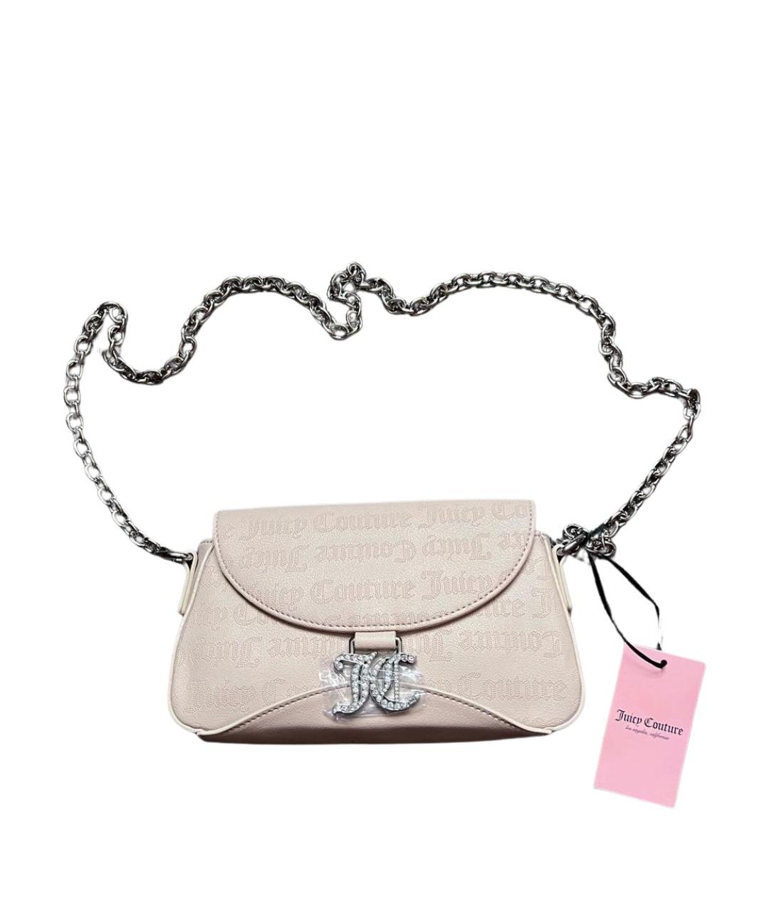 JUICY COUTURE Бежевая сумка через плечо из искусственной кожи, фото 1