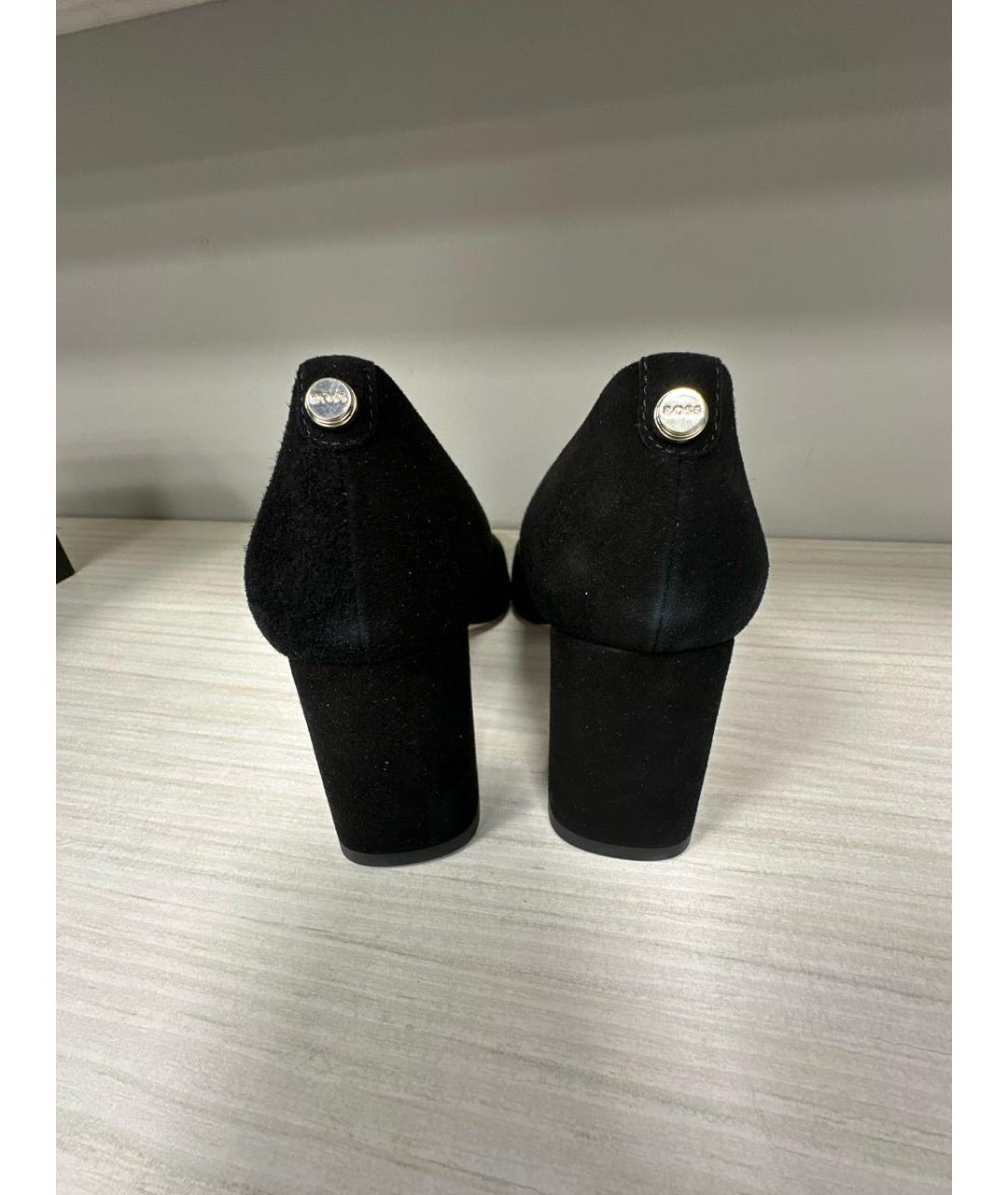 HUGO BOSS Черные замшевые туфли, фото 4