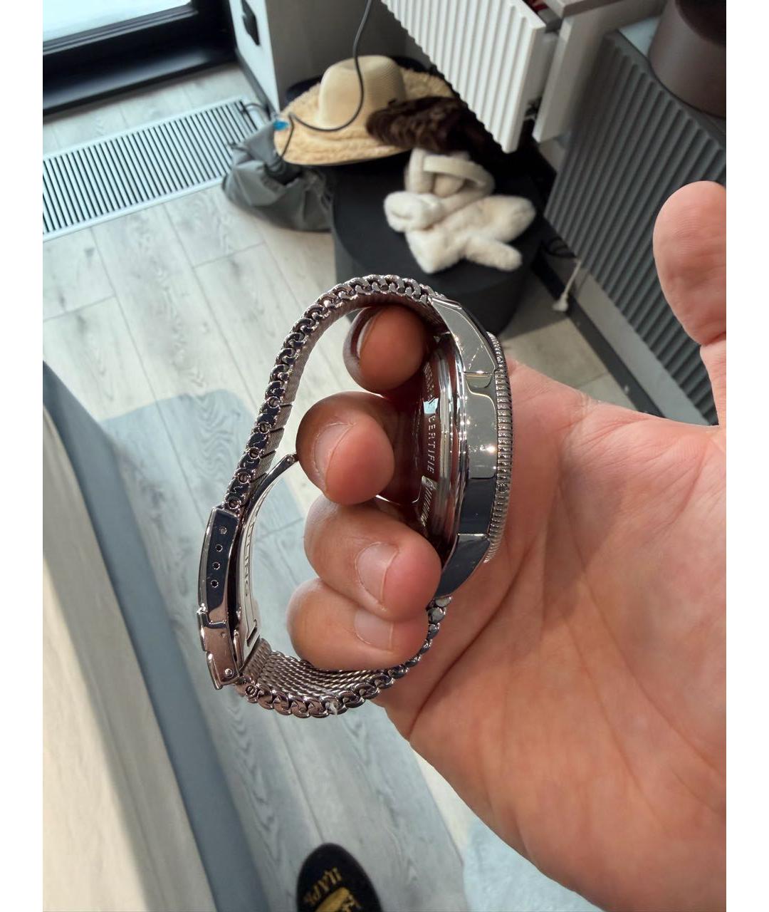 BREITLING Серебряные металлические часы, фото 3