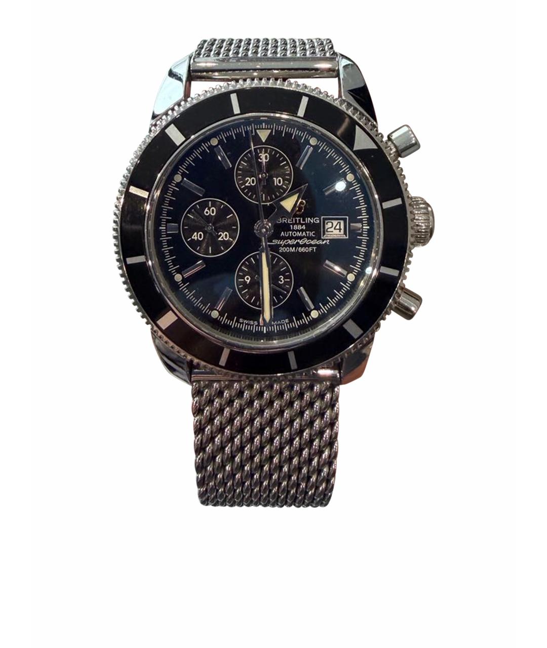 BREITLING Серебряные металлические часы, фото 1