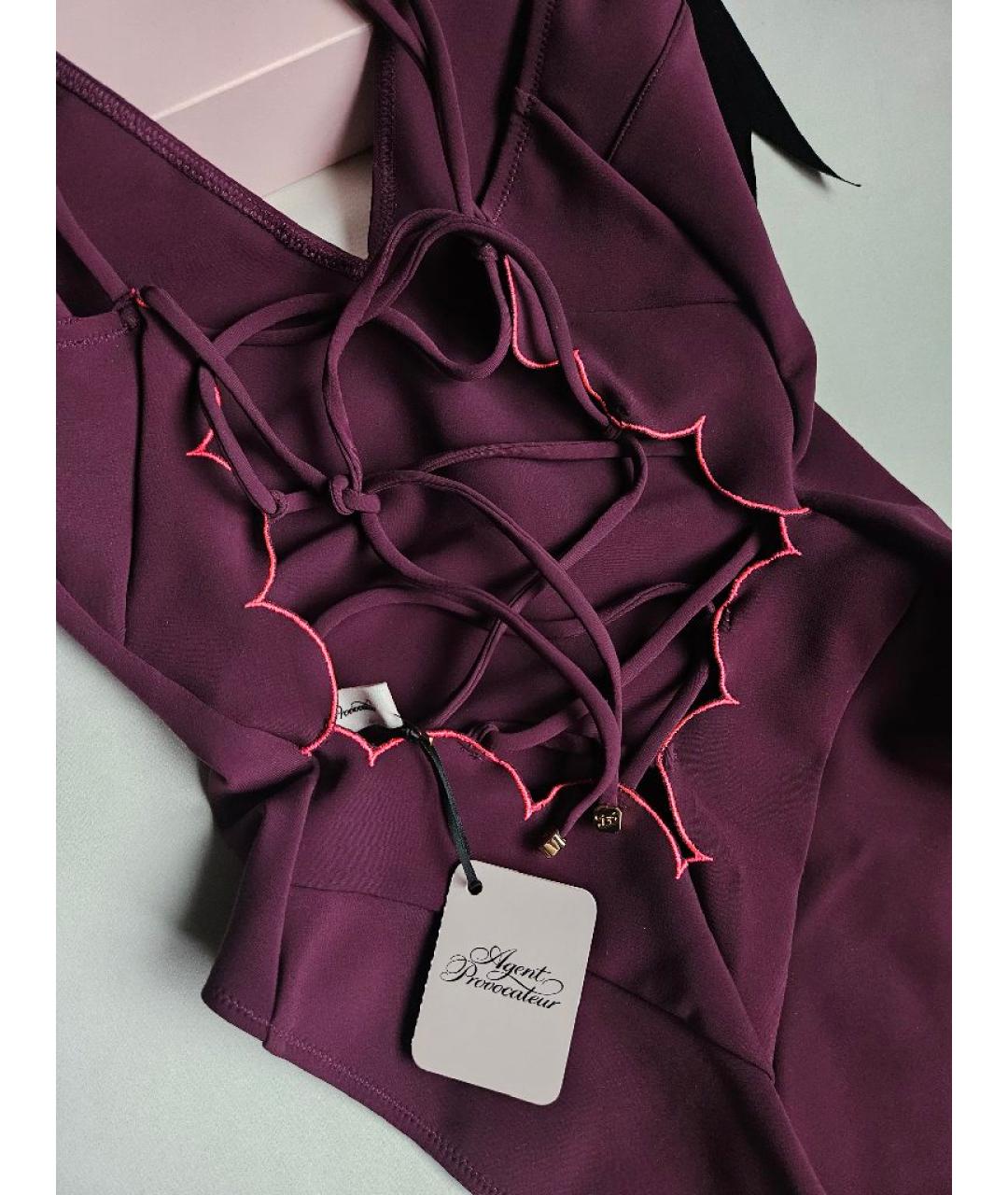 AGENT PROVOCATEUR Фиолетовый полиамидовый купальник, фото 3