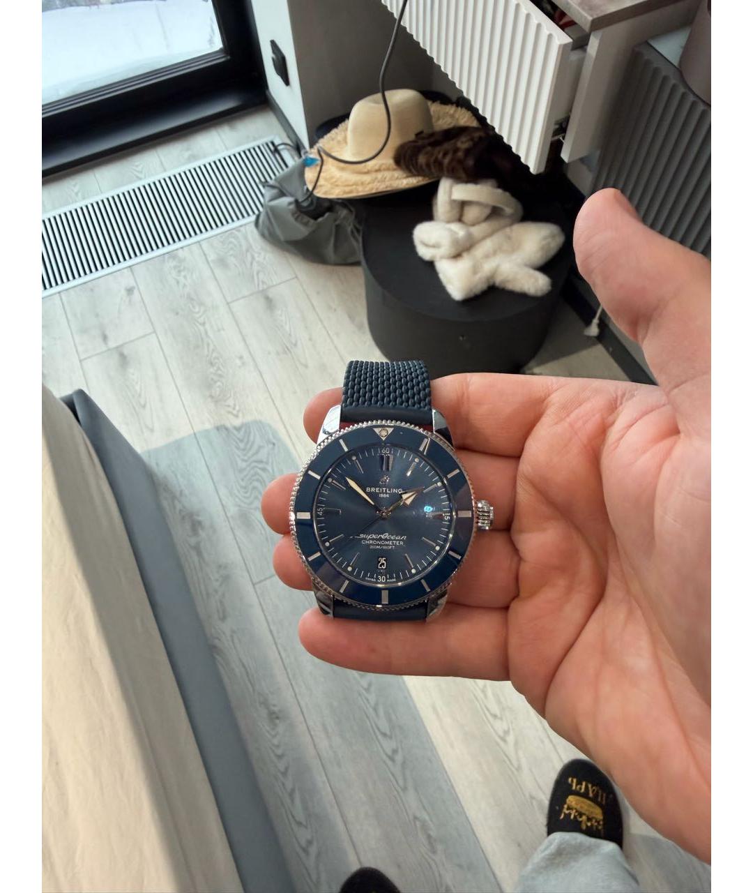 BREITLING Синие часы, фото 2