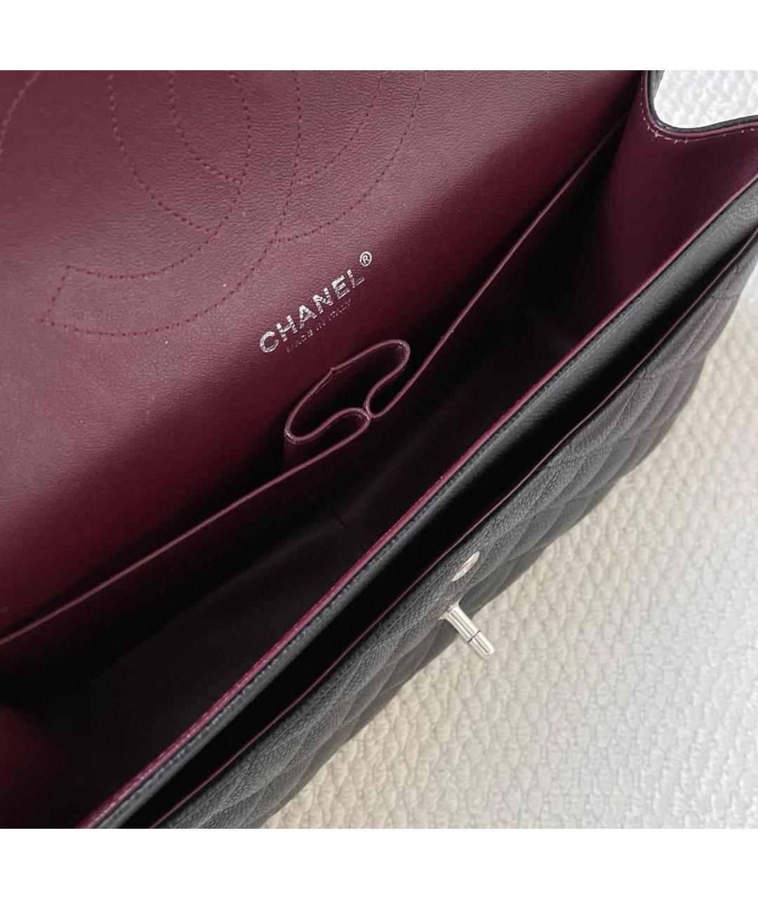 CHANEL Черная кожаная сумка через плечо, фото 8