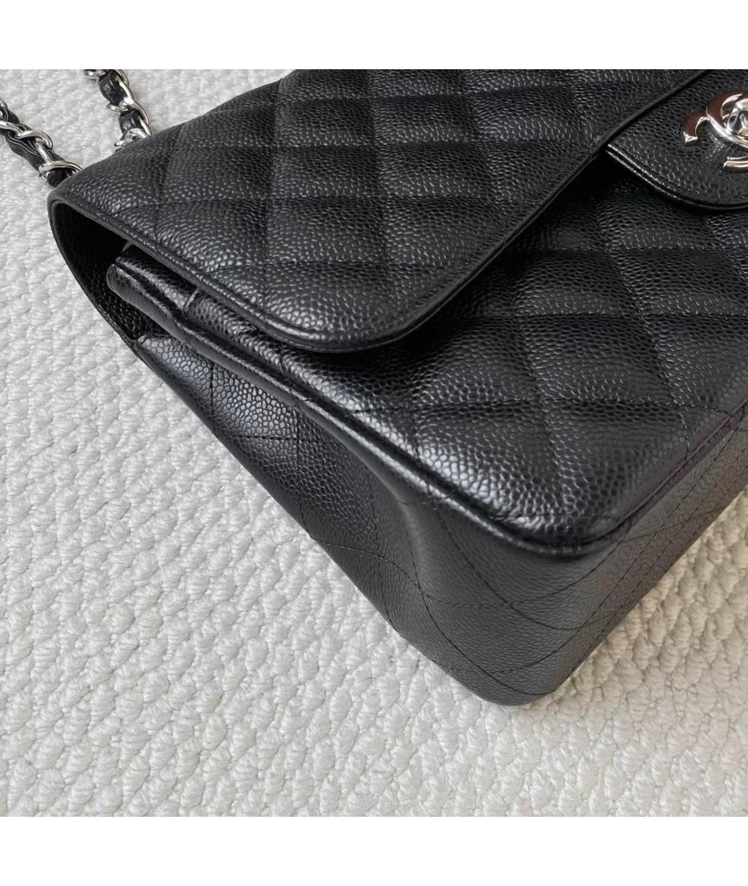CHANEL Черная кожаная сумка через плечо, фото 5