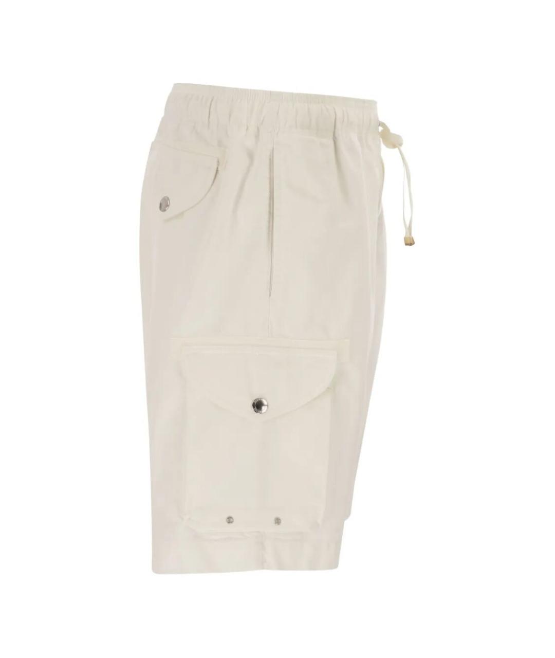 BRUNELLO CUCINELLI Бежевые хлопковые шорты, фото 3