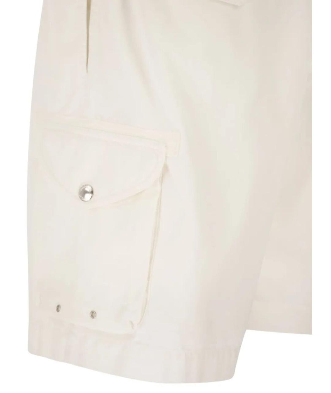 BRUNELLO CUCINELLI Бежевые хлопковые шорты, фото 4